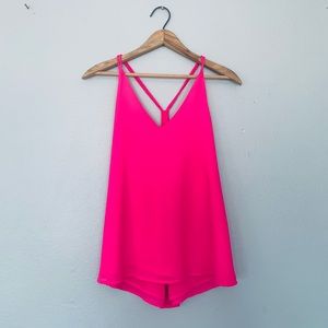 Naked Zebra Tank Hot Pink